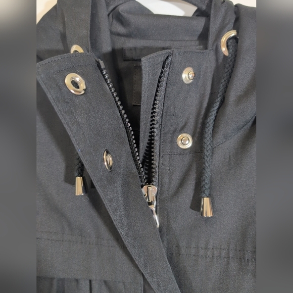 London Fog Hooded Front Zip & Snap Coat Size M - Picture 4 of 10